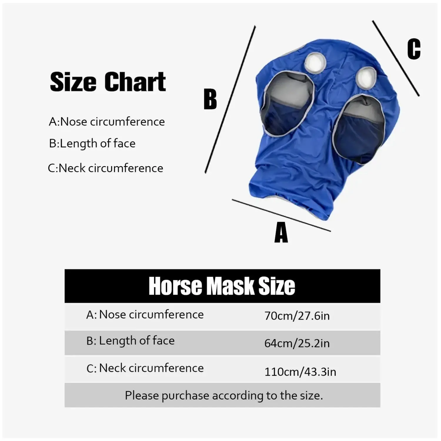 New Breathable Horse Face Mask Prevent Mosquitoes Flies Trachoma Adjustable Hood Mesh Ventilation Equestrian Supplies