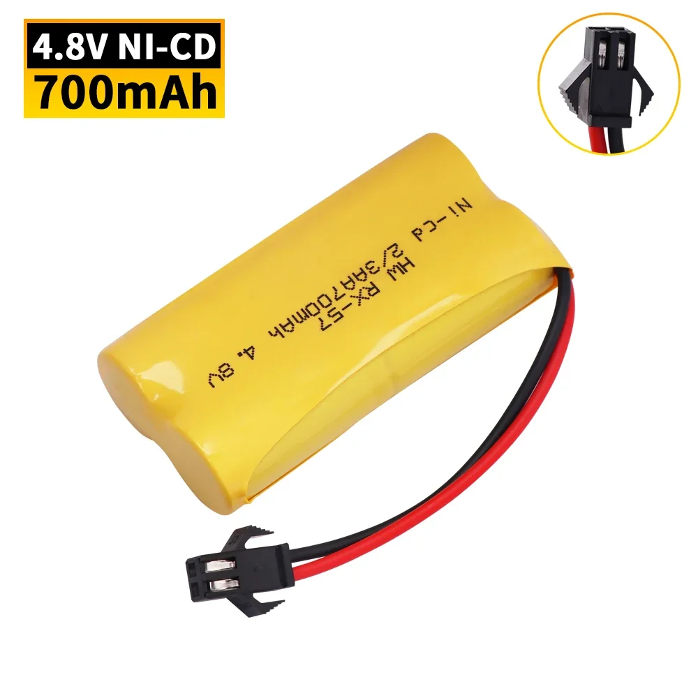 Ni-CD 4.8 فولت 700 مللي أمبير بطارية قابلة للشحن ل Jiaqi TT660 662 665 التحكم عن بعد تشوه سيارة روبوت لعبة كهربائية جزء