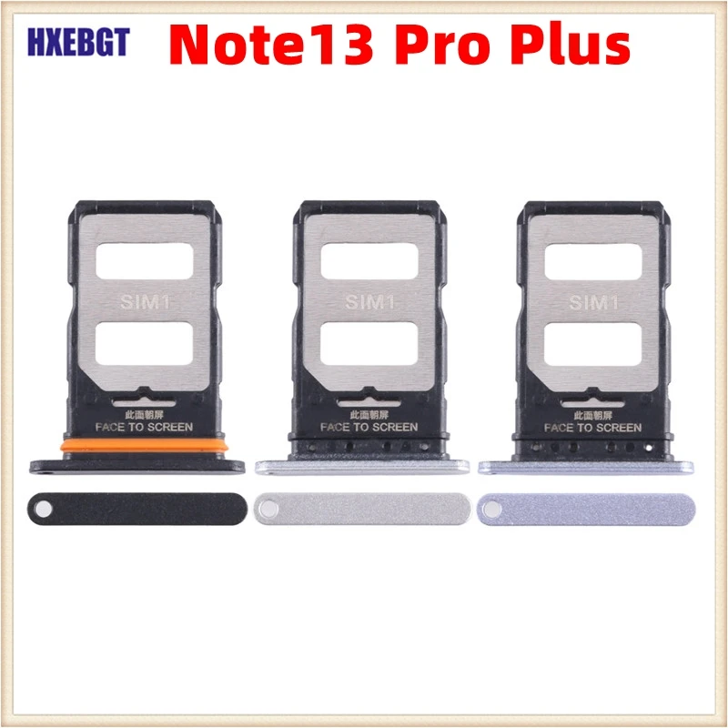 For Xiaomi Redmi Note 13 Pro Plus Sim Tray Sim Card Tray Dual Sim  Holder Note13 Pro+ 5G Replacement Parts