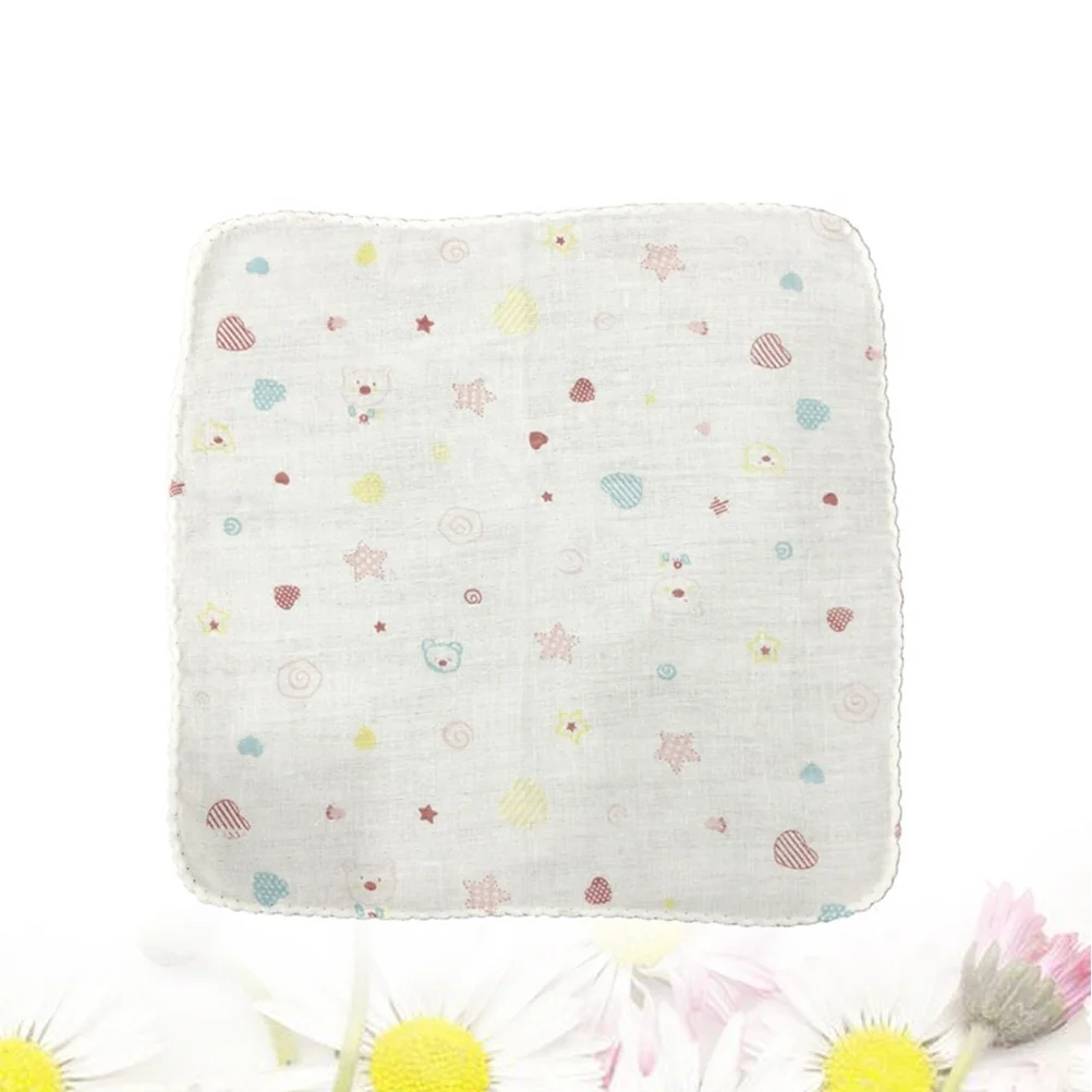 1 pçs bebê algodão saliva toalha 31x31cm gaze dupla camada macio respirável rosto toalha de enfermagem babador lenço quadrado