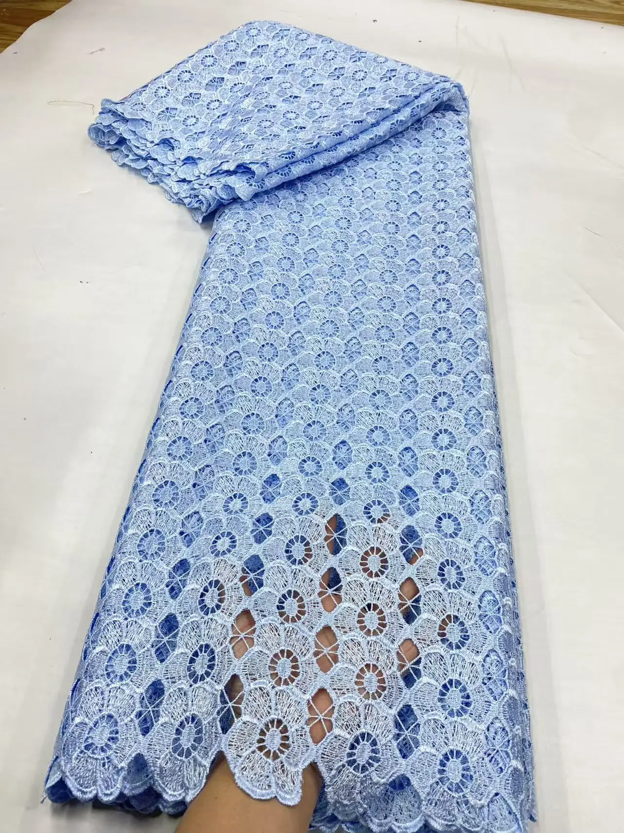 

Африканский нигерийский гипюр, свадебный тюль, кружевная ткань, камни для праздничного платья для шитья, водорастворимая, высокое качество, 5 ярдов, сетка H172-1