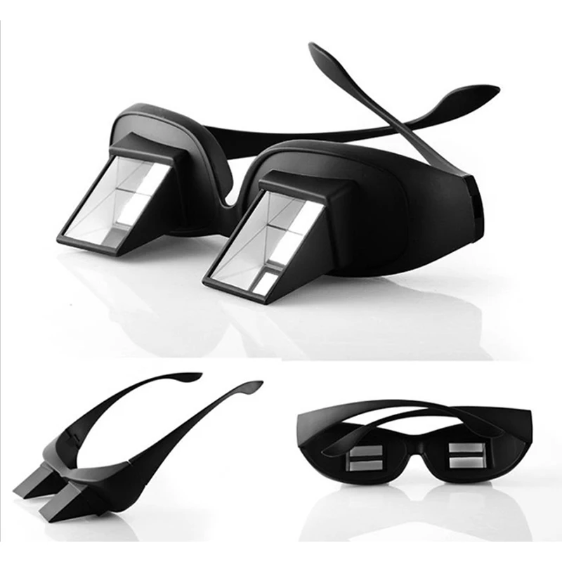 Lazy Eyeglasses Lazy Reading Glasses Prismatic Horizontal Glasses Lying Down Bed Reading Watching HD Readers Glasses