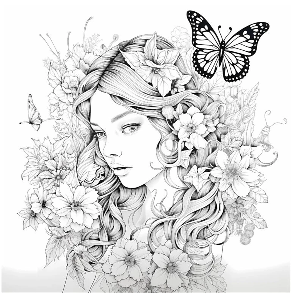 1pc Art Coloring Book 22 Page Coloring Books Gift For Birthday Party Relieve Stress Kill Time Graffiti Painting Drawing Art Book