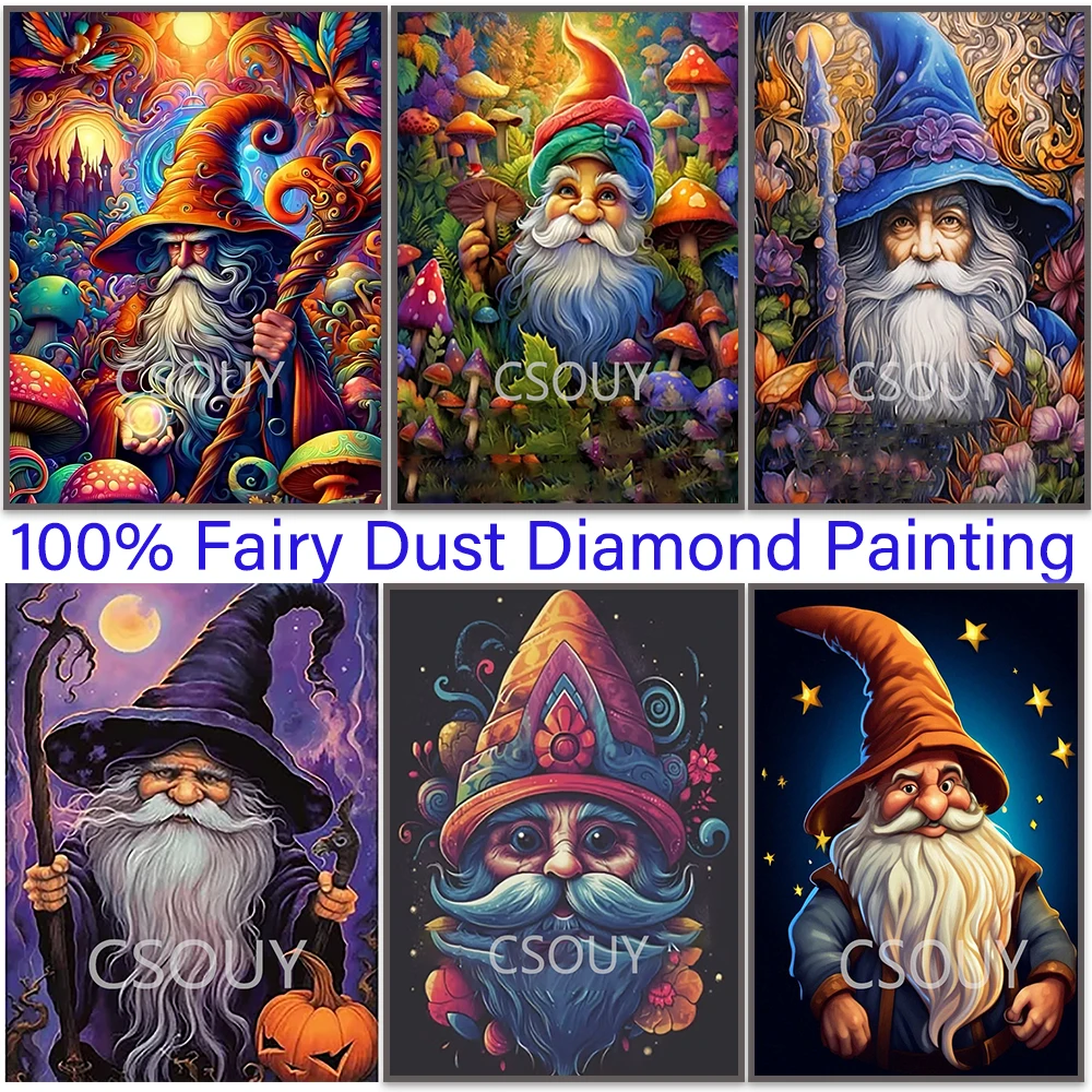 

Mystical Fantasy100% Dairy Dust Full Square Diy Diamond Painting Cross Stitch Embroidery Mosaic Home Decor Needlework Crystal AB