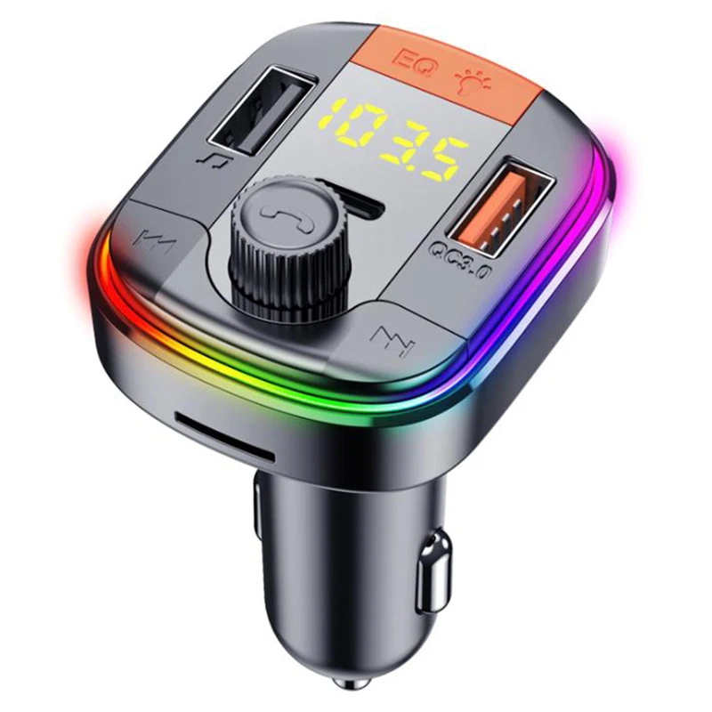 T832 Car Mp3 Player Bluetooth 5.0 Hands-Free Fm Transmitter USB Charger QC3.0 PD Quick Charge Music Players Radio