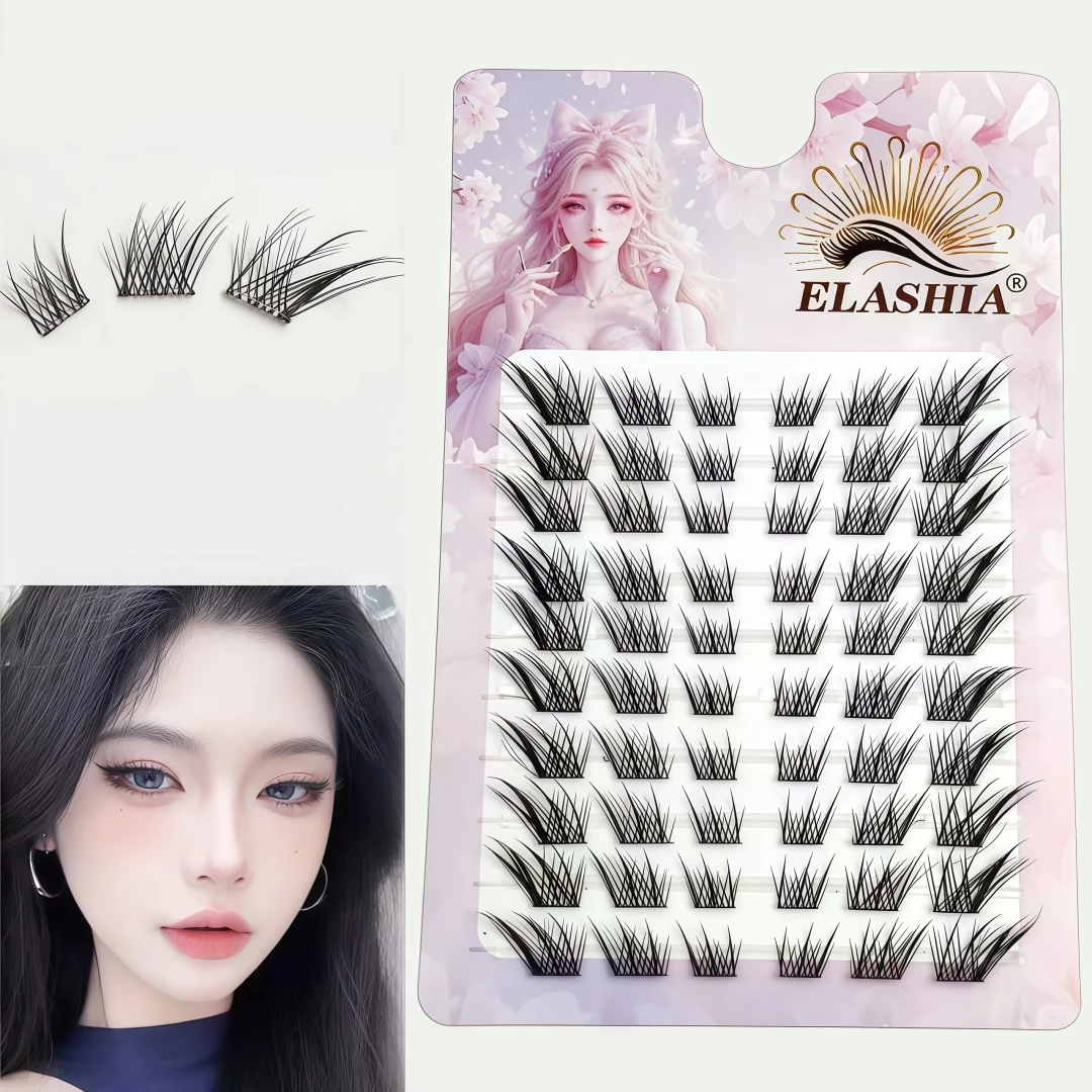 Eyelash Extension Anime Style - ขนตาปลอมแบบฟ็อกซ์อายและแคทอาย 10 แถว ดีไซน์ C Curl