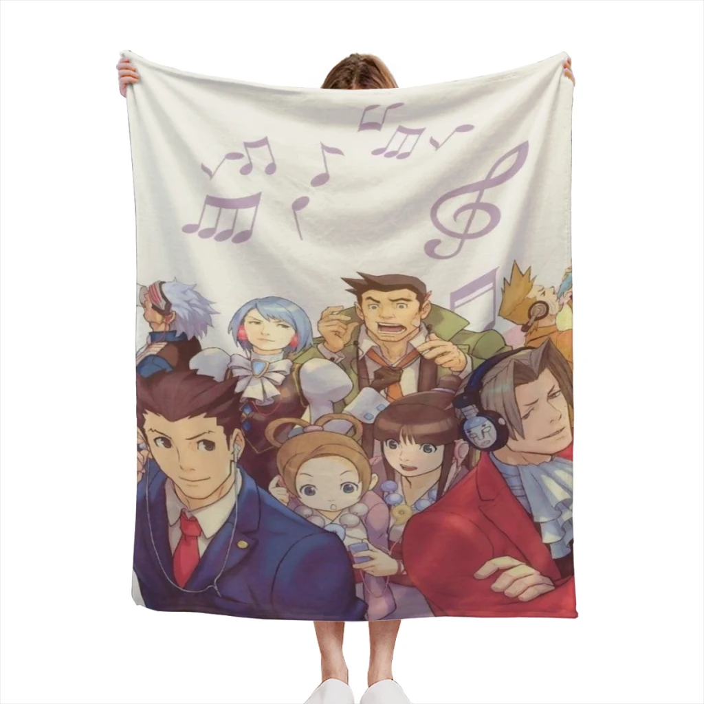 

Ace Attorney Light Blanket Flannel Warm Soft Extra Soft Throw Office Nap Sleep Summer Blanket