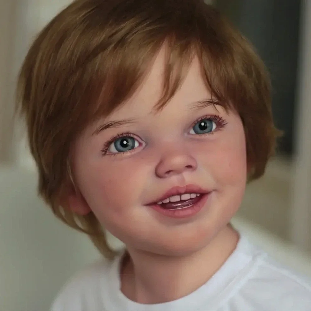 42inch Delphi Toddler Reborn Dolls Baby Girl Boy Delphi Painted Kit Cloth Body Rooted Hair Handmade Kids Toys Collected Gift