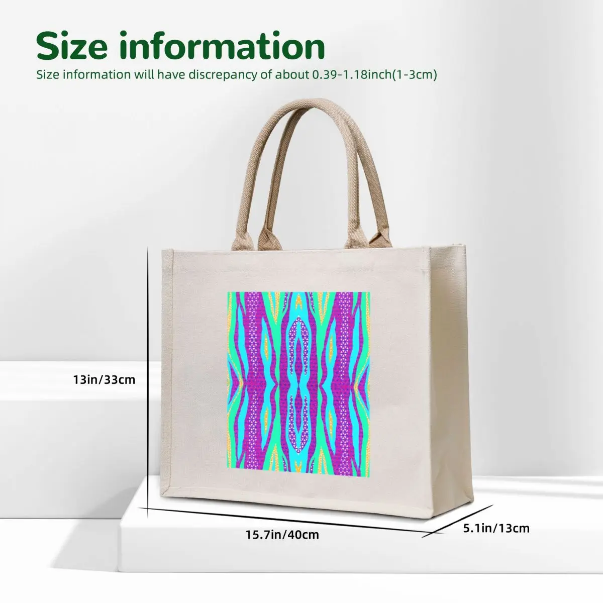 GEOMETRIC ABSTRACT FLOWER OF LIFE ZEBRA PRINT Tote Bag Lady bag tote bags aesthetic canvas tote bag