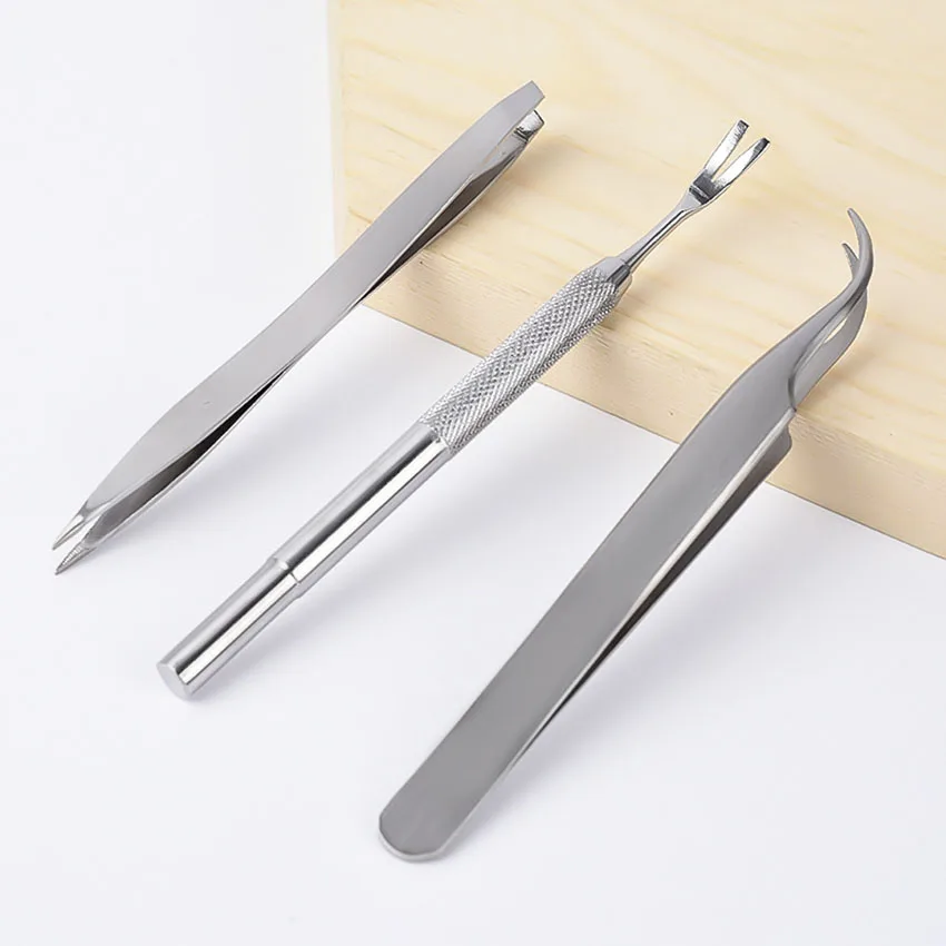 ثلاث قطع الحيوانات الأليفة مكافحة الآفات أداة مجموعة القط والكلب قمل وأشار كليب القراد إزالة شوكة مجرفة مكافحة الآفات مزدوجة الرأس كليب مجموعة