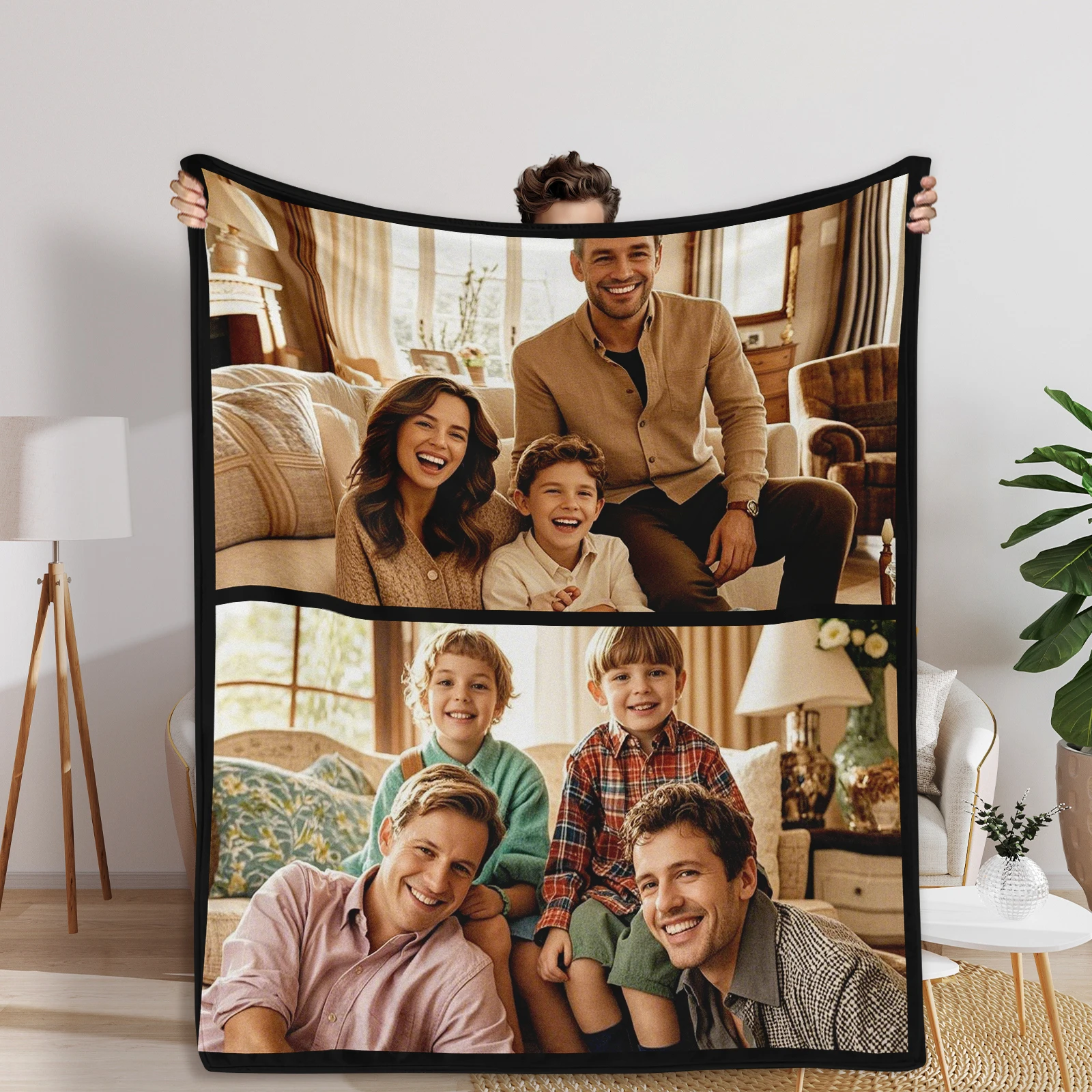 Custom Blanket Personalized Photo Blanket for Couples for Wife Husband Valentine's Day gifts for him Birthday Anniversaries