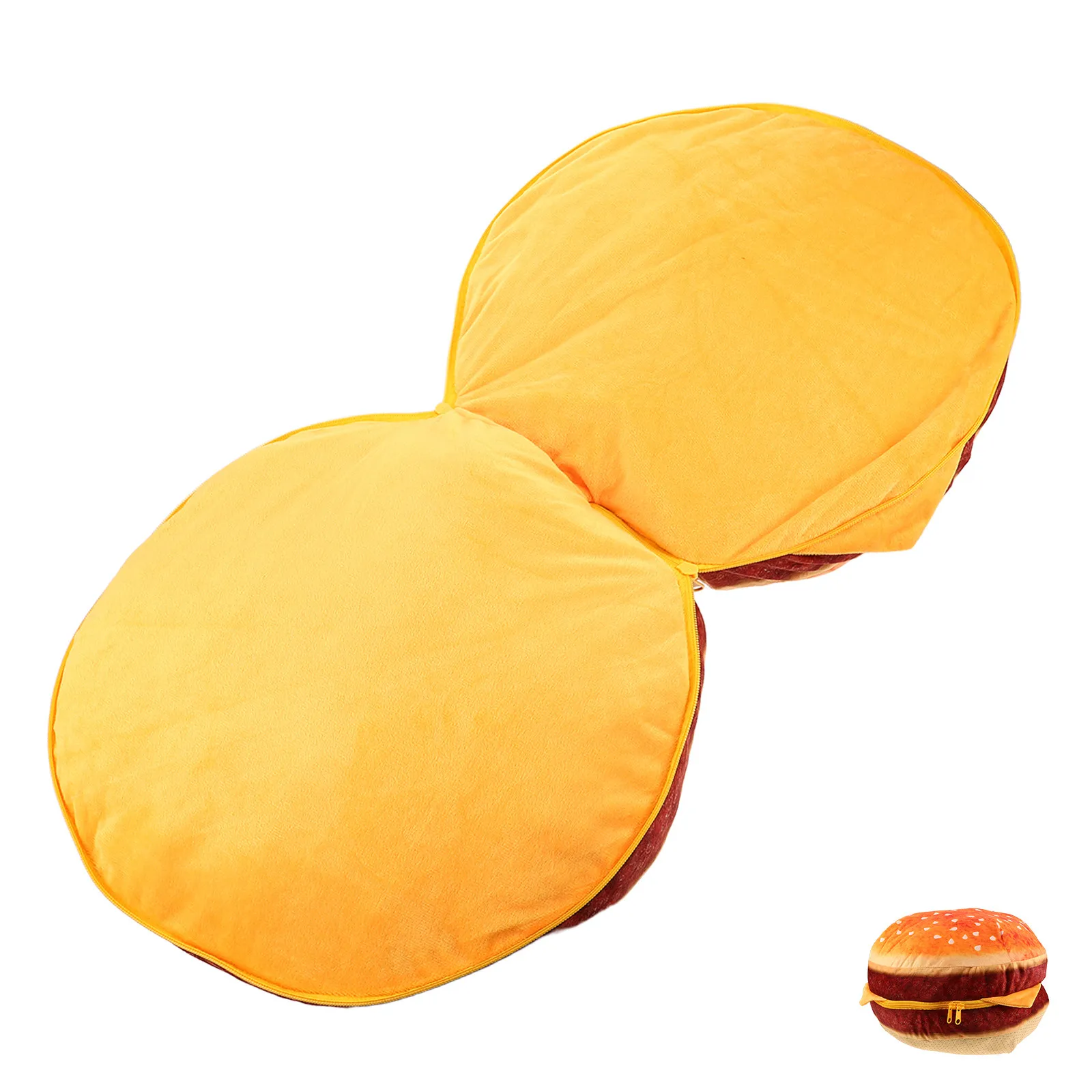 Hamburger Soft Pillow Stuffed Cheese Hamburger Throw Cushion Decorative Food Cushion for Sofa Bed Room Decoration Novelty
