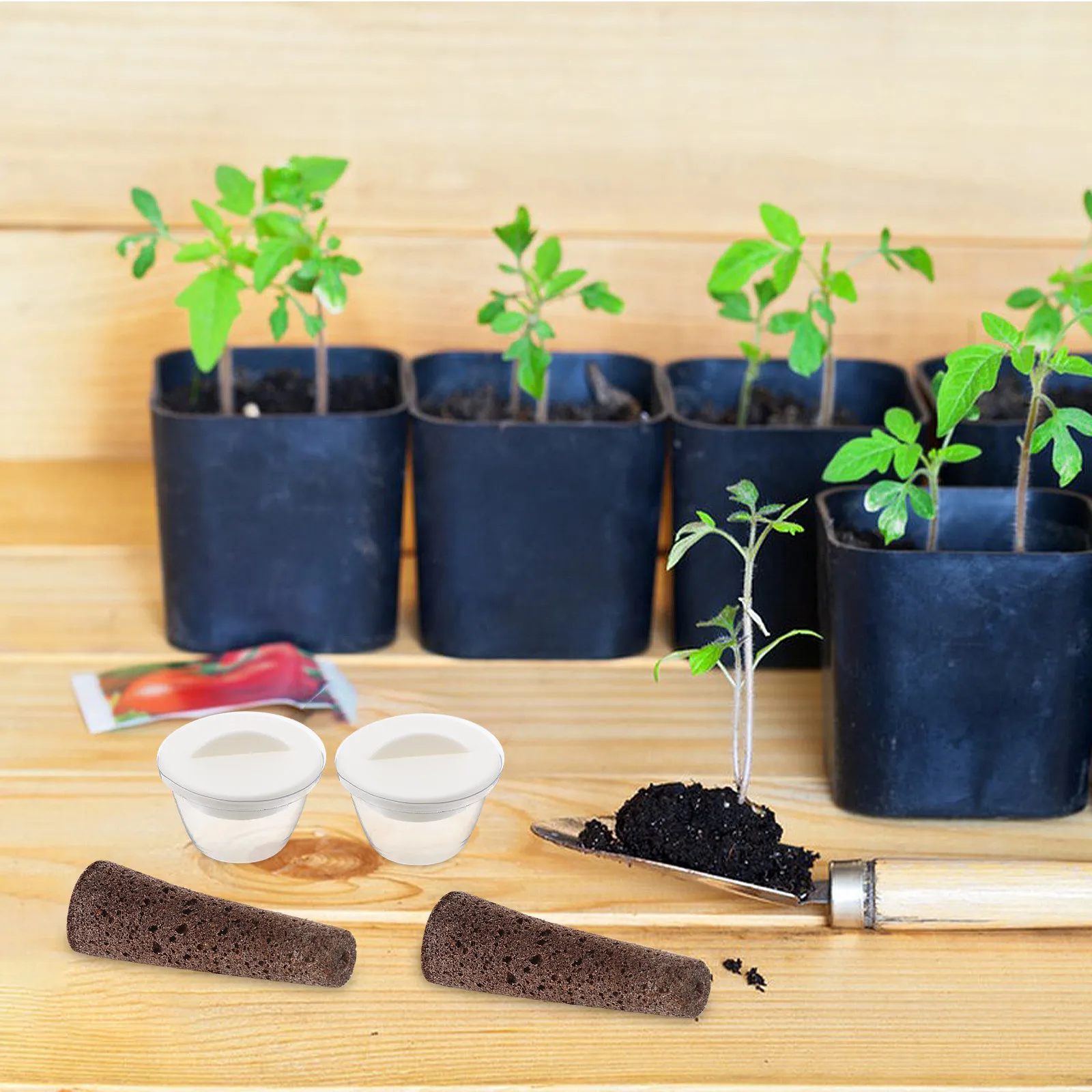 1 Set Hydroponic Grow Baskets Kit No Soil Indoor Gardening Basket Plant Support Hydroponic Vegetable Basket Replacement Grow