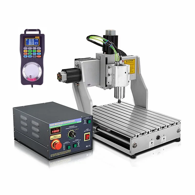 Industrial Use 3040 800W 3/4 Axis Wood Router Engraving Machine with Handwheel/Slide A Axis/Water Tank 4030 Milling Cutting Tool