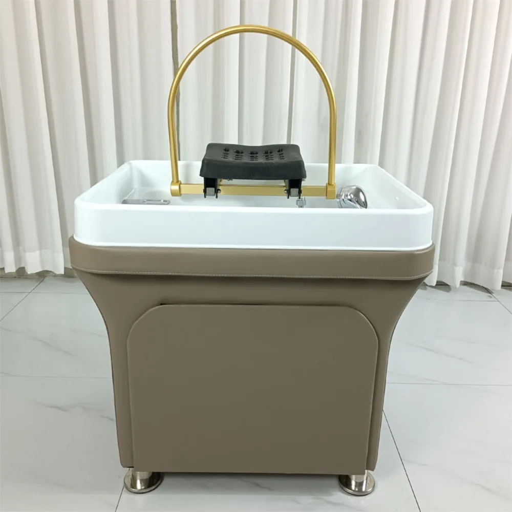 Hair Salon Portable Head Spa Sink Mobile Shampoo Basin Fumigation Water Circulation Hair Washing Bed
