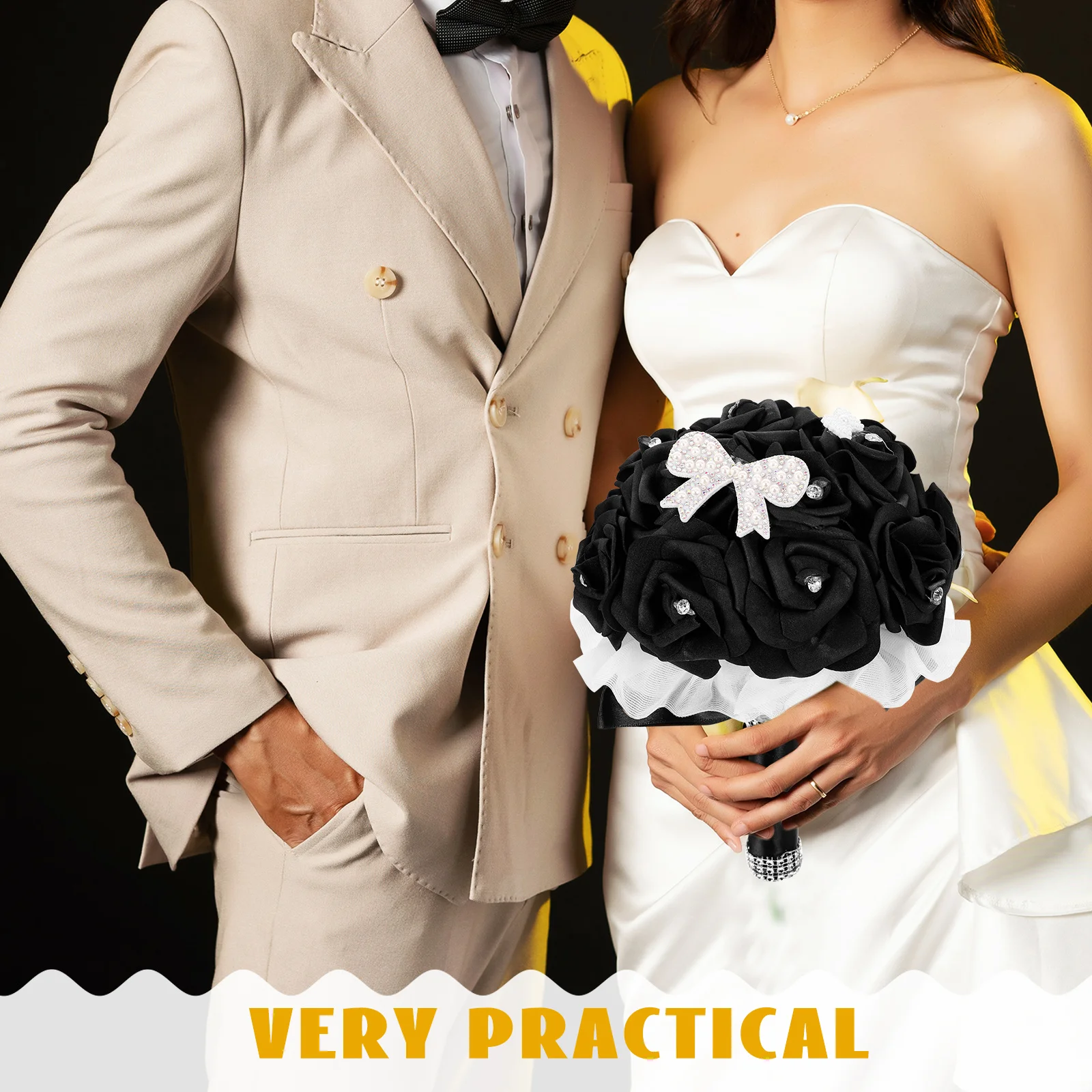 

Artificial Flower Bouquet Elegant Bridal Bouquet For Wedding Bride Simulation Flowers Decoration Fake Floral Arrangement