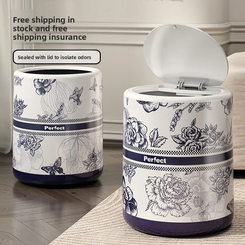 

Мусорный бак, бытовой Пресс-сенс, крышка для пуль, бумажная корзина, цветочная фея с принтом, ванная комната, туалет, спальня, мусорный бак