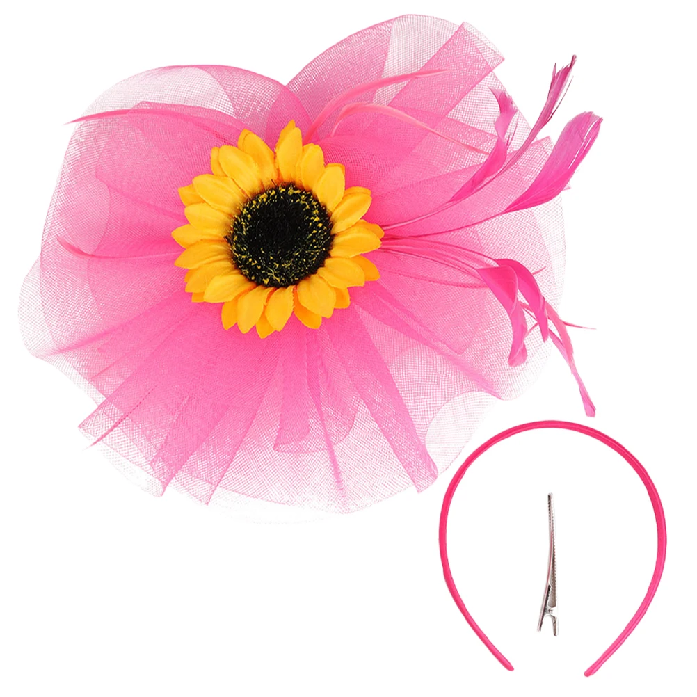 

Sunflower Hair Fascinator Headb Green Facinatiors Womens Elegant Wedding Fasinators For The Hair Party Hats Prom Concert
