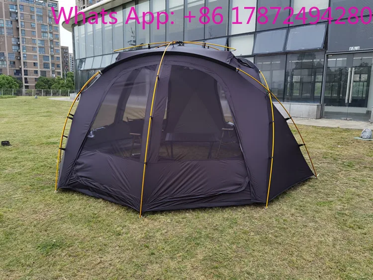 Dome Tent in Black High Quality Fabric for Outdoor Camping Starry Tent