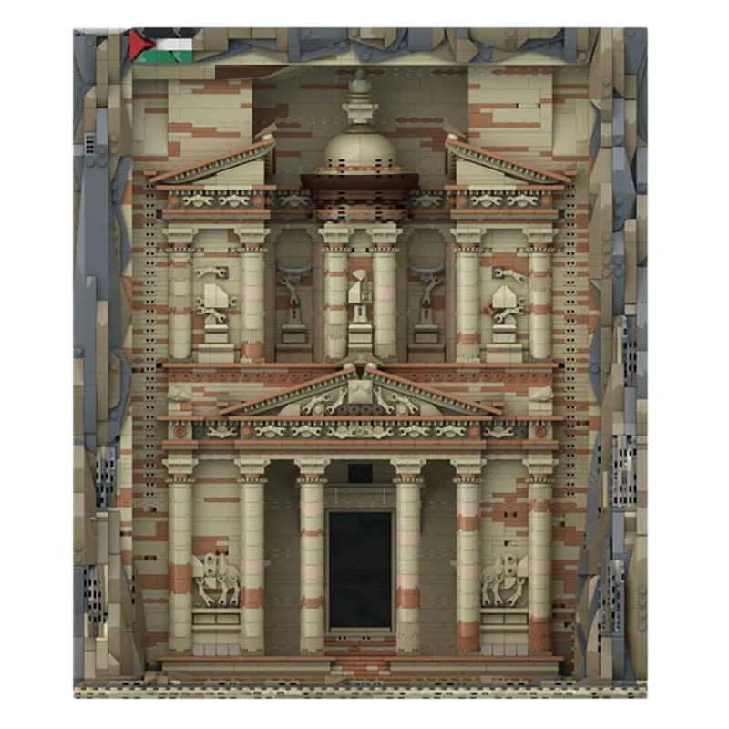 Blocs de construction Petra anciens, modèle d'architecture du patrimoine mondial, puzzle 3D éducatif, cadeau pour adultes et adolescents