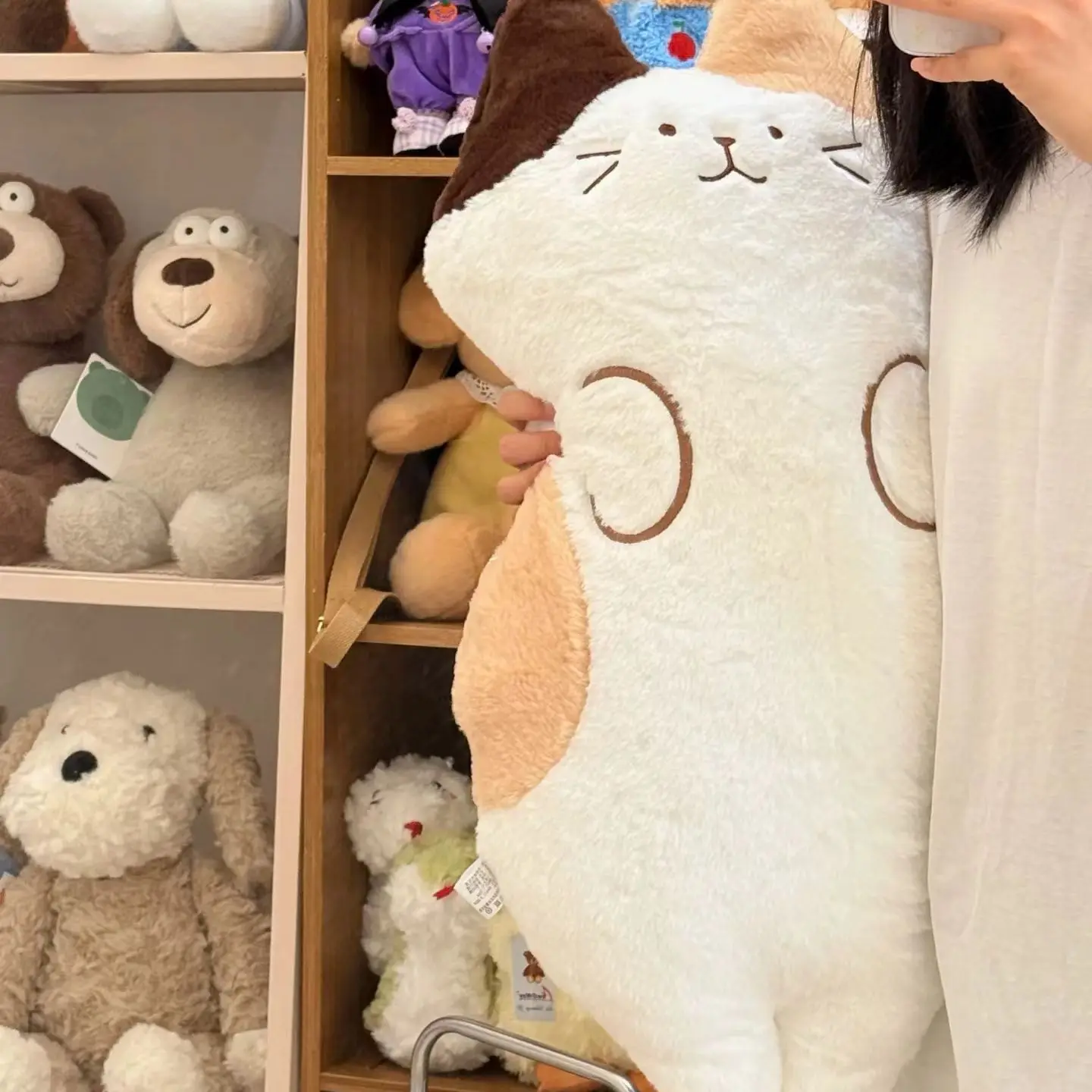 Super Soft Cat Pillow Cute Sofa Cushion Girl Sleeping Bed Doll Long Birthday Gift Doll Plush Toy Bedroom Living room Decoration