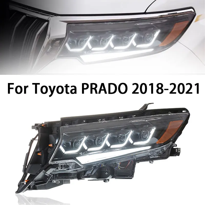 Car LED Front Lights For Toyota PRADO Headlights 2018 2019 2020 2021 LAND CRUISER Modified Full LED Headlight Accessories