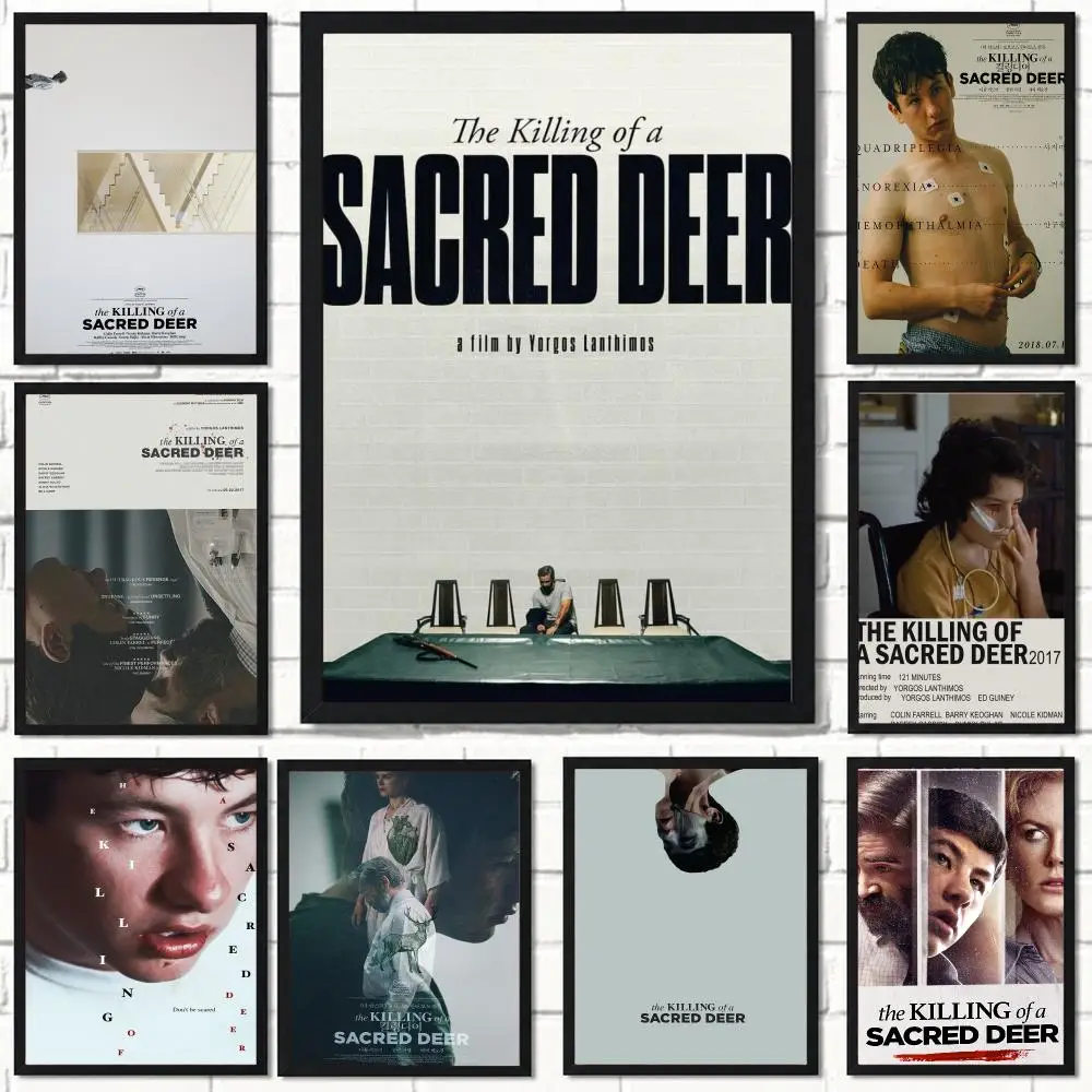 classic movie T-The Killing of a Sacred Deer-R Poster Self Adhesive Wall Decor for Modern Home Cafe Office and Bar