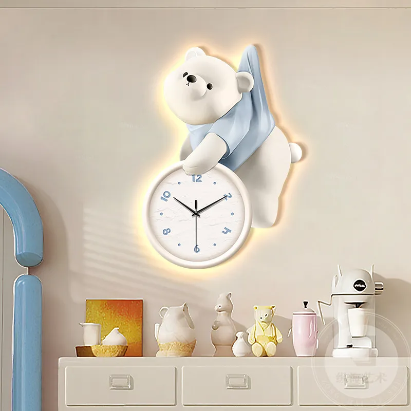 Y*-Creative Cartoon Wall Clocks Digital Luxury Living Room Modern Bedrooms Design Clock Wall Restaurant Horloge Design