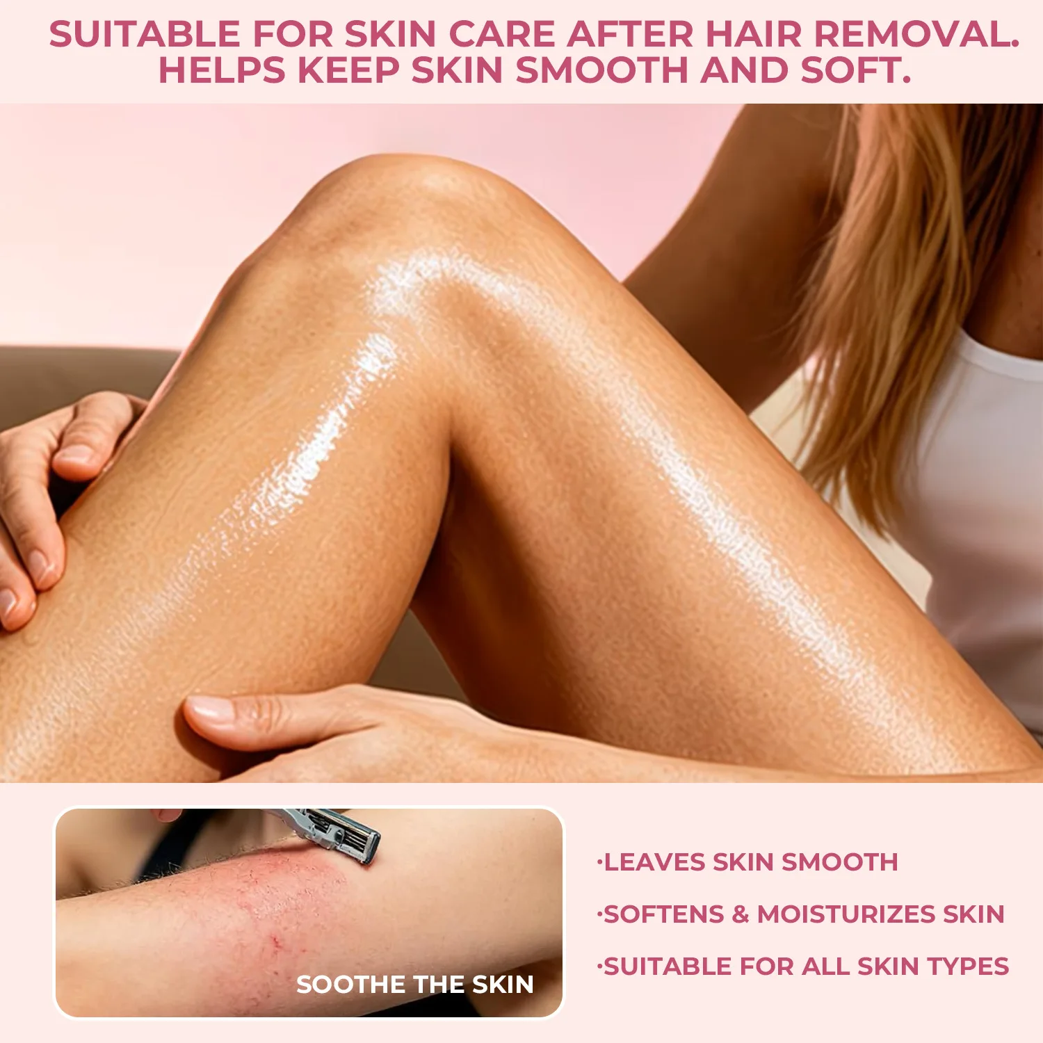 After Hair Removal Skincare Spray – Soothing & Moisturizing with Aloe Vera & Hyaluronic Acid,Cheap and good quality.