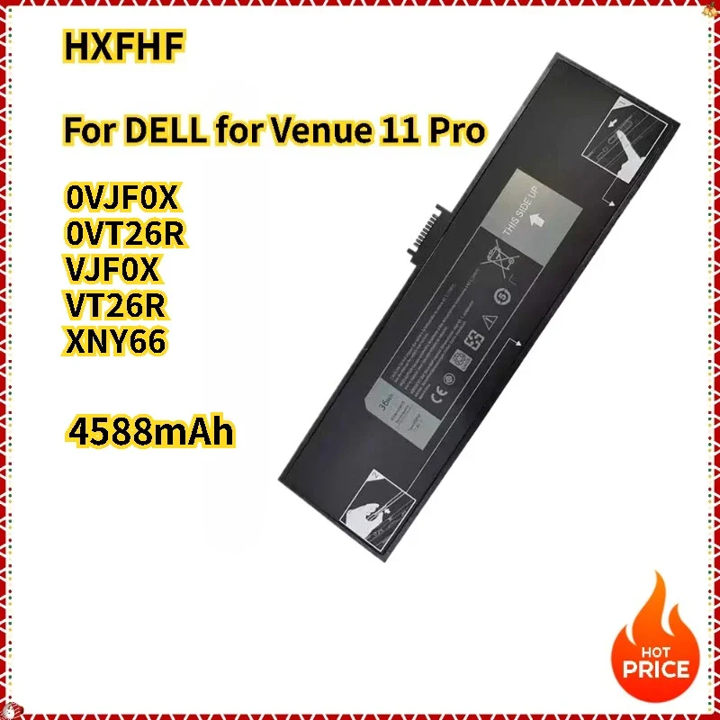 

7.4V 36Wh New HXFHF Laptop Battery For DELL Venue 11 Pro (7130) 11 Pro (7139) VJF0X Batteries Replaceable High Quality