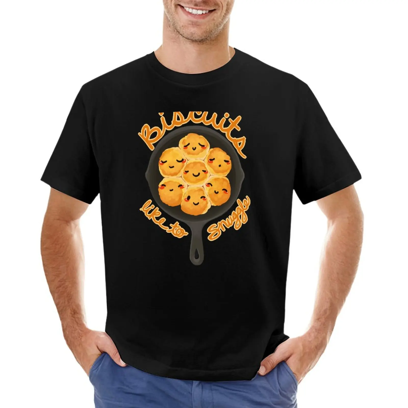 Biscuits Like To Snuggle T-Shirt oversizeds tees boys whites mens t shirts