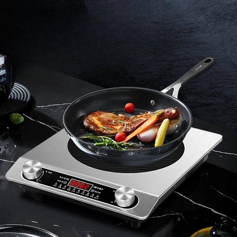 Electromagnetic flat plate stove household high-power multi-function strong fire stew waterproof induction cooker stir-fry