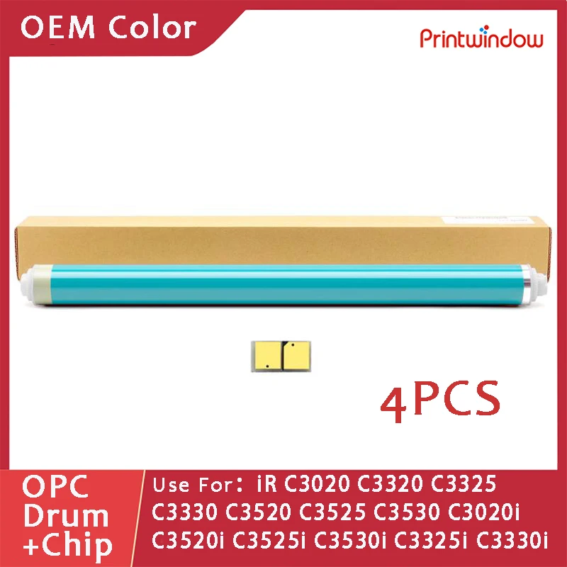 

4 шт. NPG-67 OEM цветной барабан OPC для CANON imageRUNNER iR C3020 C3320 C3325 C3330 C3520 C3525 C3530 C3020i C3520i барабанный чип