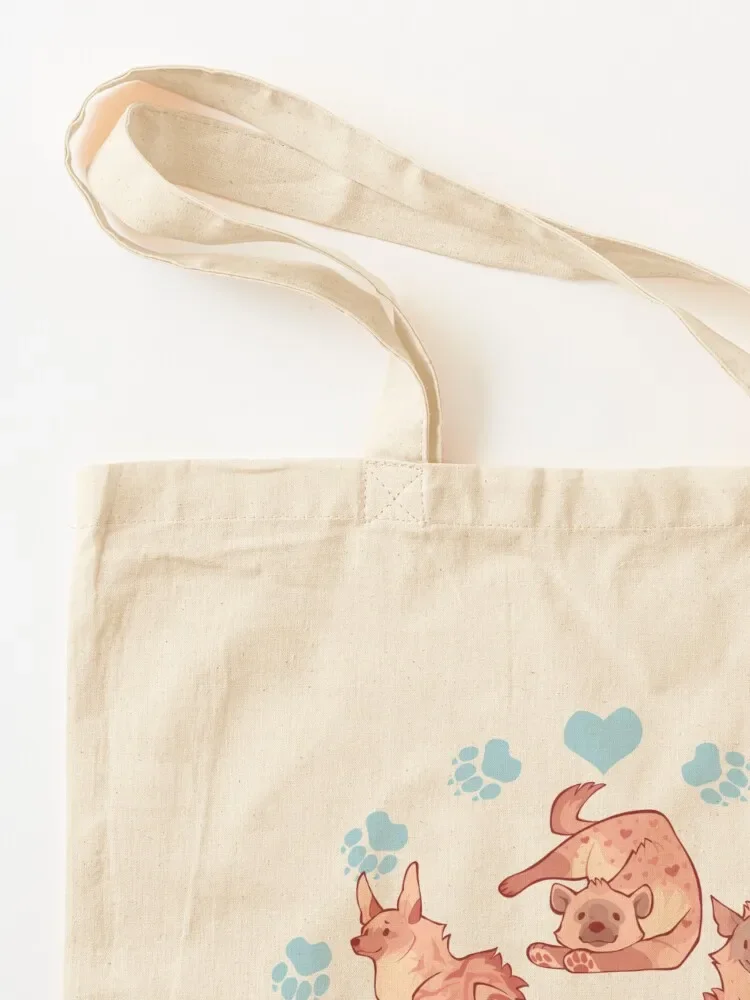 Hyenas in cerulean Tote Bag cloth bag woman Beach bag Canvas Shopping bags