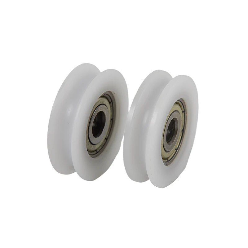 High Quality U Groove 625 Round Pulley Ball Bearing Wheel Roller For Door Windows Shower Pulleys Drawer POM Guide Wheel