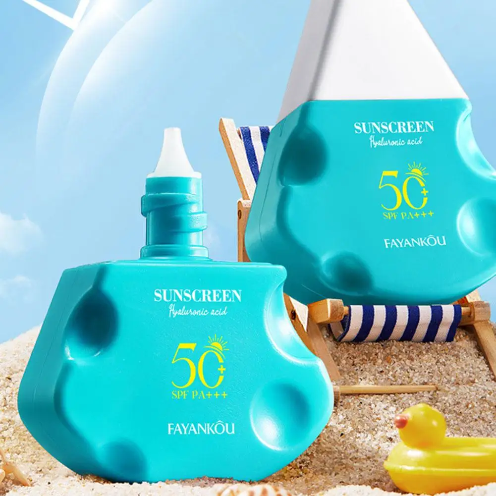 30 グラムチーズ型ヒアルロン酸日焼け止めクリアアイソレーションケアボディ日焼け止めミルククリーム顔抗日焼け肌 K3I5