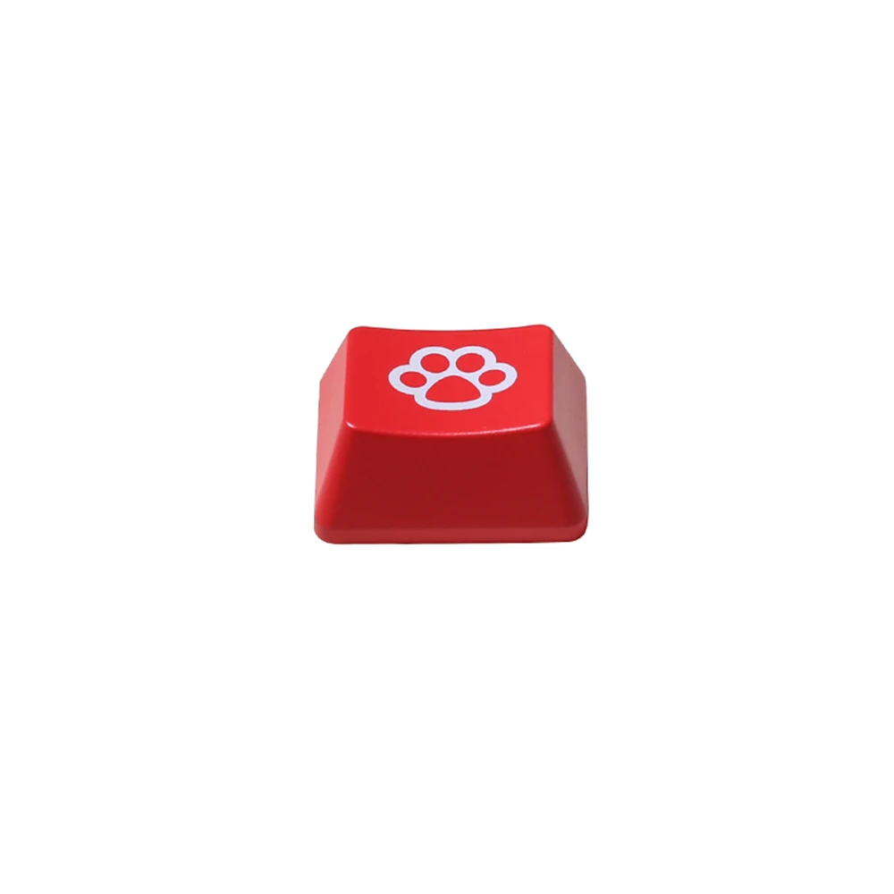 

1.25U ABS Keycaps OEM Backlit CTRL ALT FN Mechanical Keyboard Red Black Catpaw Keycaps Customized Raven68 Wooting Gaming Keycaps