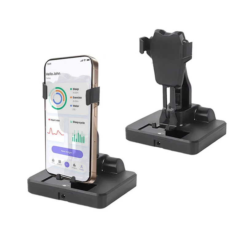 Suporte de Celular Automático Silencioso com Movimento Oscilatório para Mesa, Agitador de Celular Preguiçoso com Pedômetro e Simulador de Passos