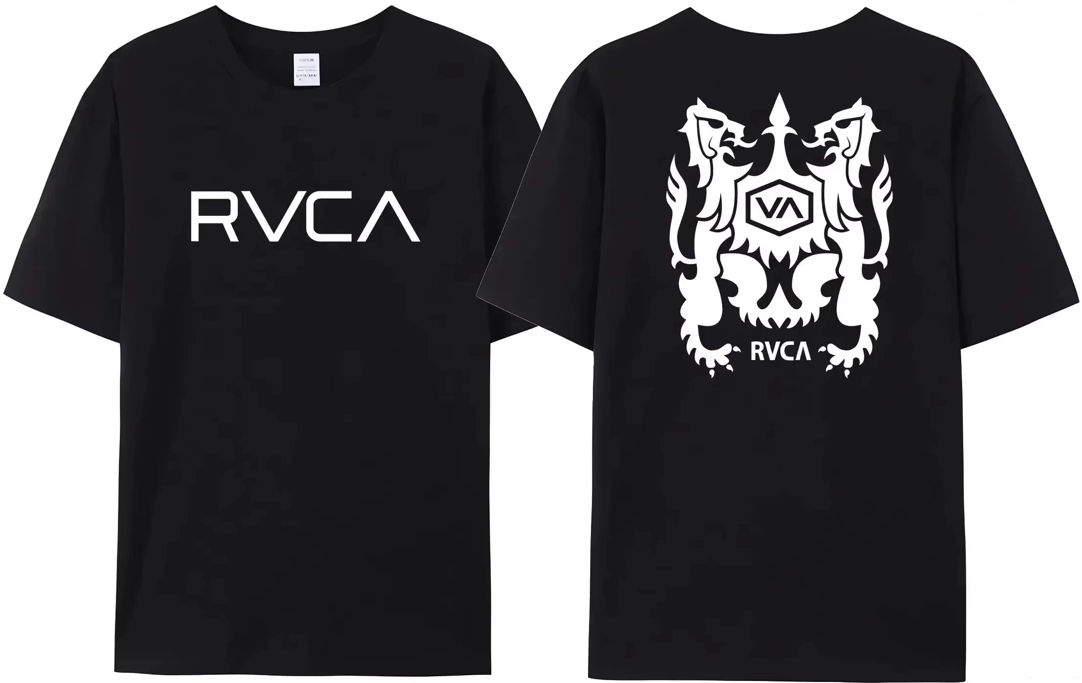 

Футболка RVCA 2025 года, мужская черная футболка, летняя хлопковая футболка больших размеров с коротким рукавом, модный дизайн, брендовая футболка, топ, летняя уличная одежда