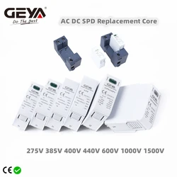 GEYA GSP9 SPD Replacement Cartridge Inserts for AC DC SPD 275V 385V 400V 440V 600V 1000V 1500V Surge Protector Replacement Core