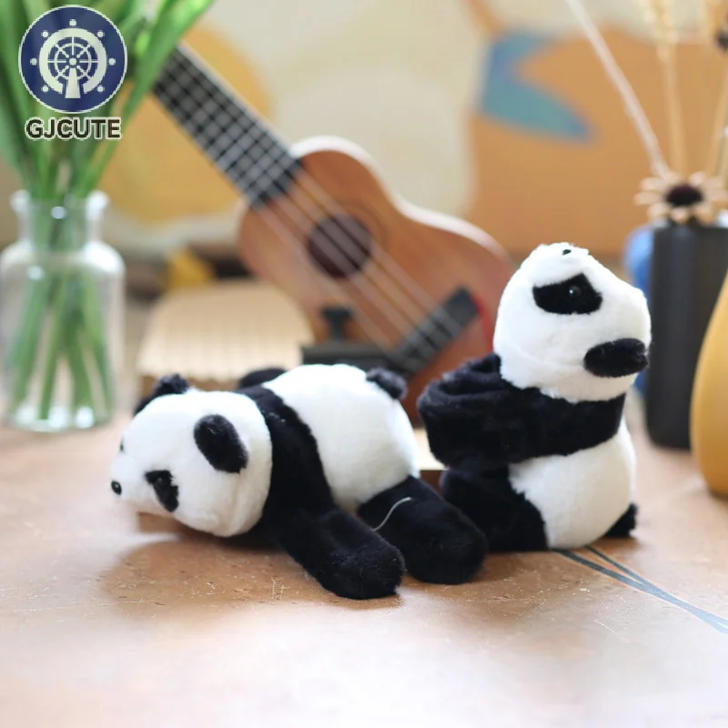 Lovely Plush Panda Animal Slap Snap Wrap Wristband Bracelet Stuffed Animal Kawaii Panda Hand Ring Wristband Kid Funny Toys