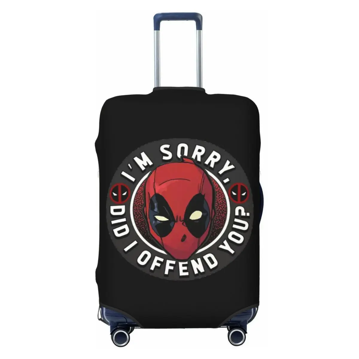 

Custom Deadpool I'M SORRY Luggage Cover Fashion Suitcase Protector Covers Suit For 18-32 inch