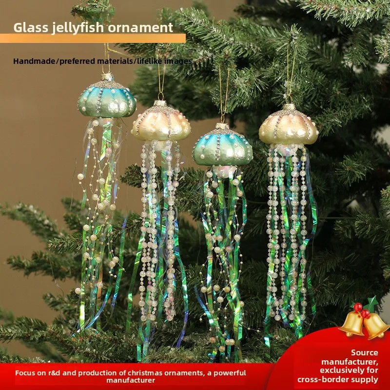 

Медуза Стеклянный Орнамент Рождественская Вечеринка Серия Океан Орнамент Рождественская Медуза Промышленные Продукты Орнамент