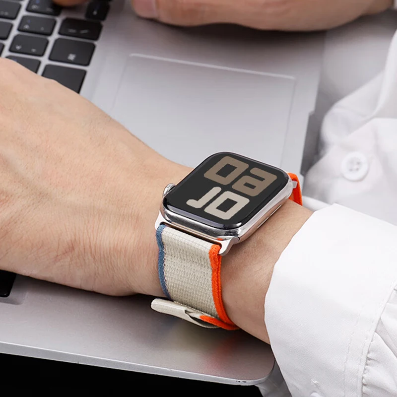 حلقة درب لساعة أبل الترا 2 الفرقة 49 مللي متر 44 مللي متر 40 مللي متر 45 مللي متر 41 مللي متر 42 مللي متر 38 كوريا سوار iWatch سلسلة 7/6/se 8 9 10 46 مللي متر الأشرطة