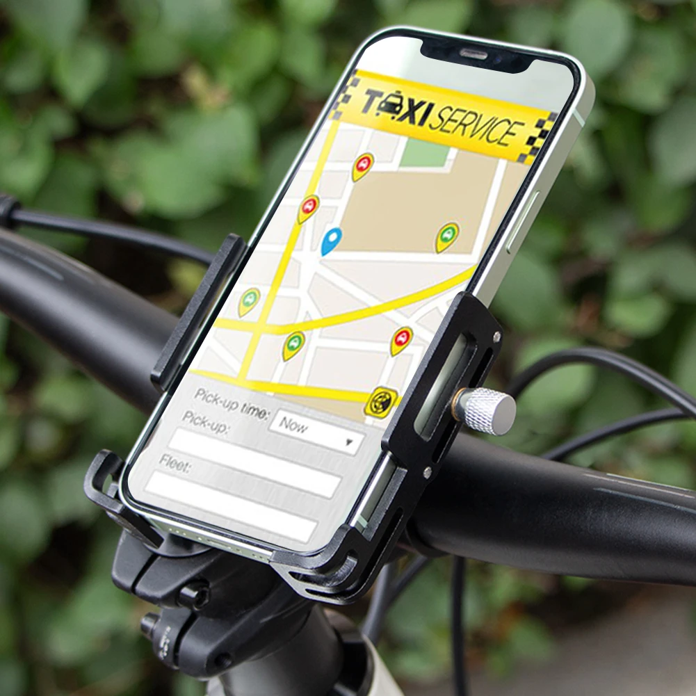 Bicycle Stem Cell Phone Mount Quick Attach/Detach Bicycle Mount Phone Holder Aluminum Alloy Fit for 1.96 To 3.93 in Smartphone