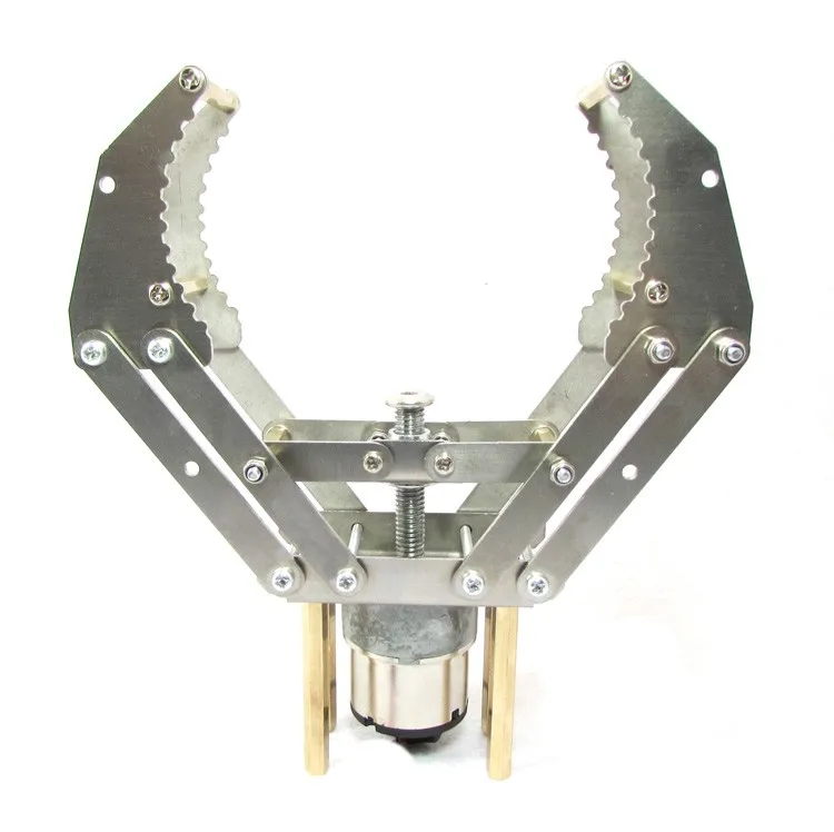 Pinza a mano robot con carico da 16 kg con artiglio del braccio meccanico in acciaio inossidabile con motore per parti fai da te con clip meccanica Arduino