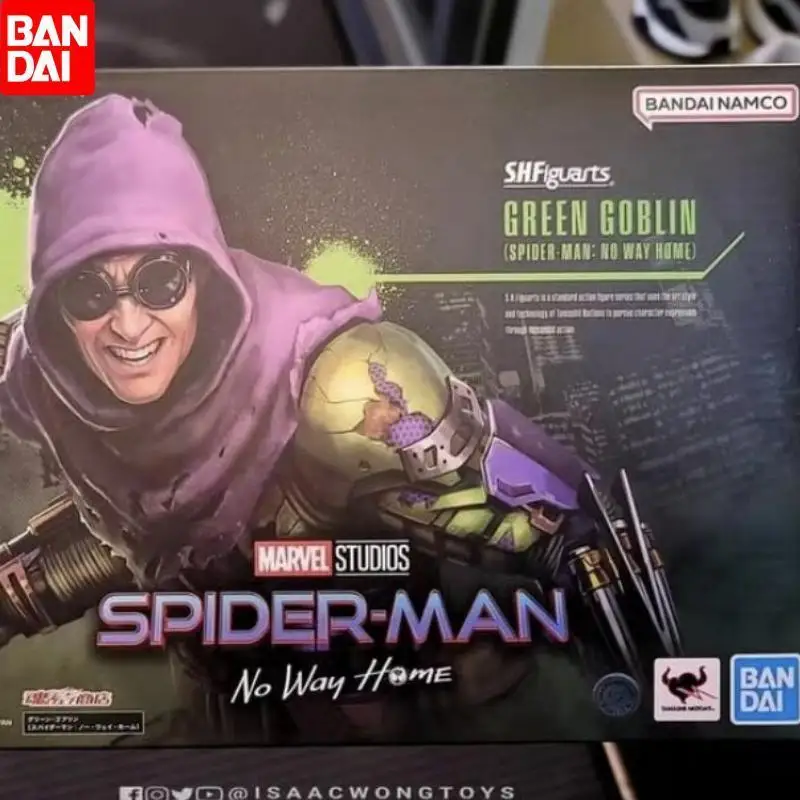 Bandai S. H Figuarts Shf Green Goblin Spider-man Action Figure, No Way Home, Collectible Adulto Brinquedos, Presentes de Natal, Em estoque