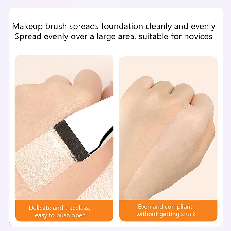 Foundation Facial Mask Brush One Line Flat Head No Trace Do Not Eat Powder Flawless Naked Muscle Concealer Soft Hair Mask Brush