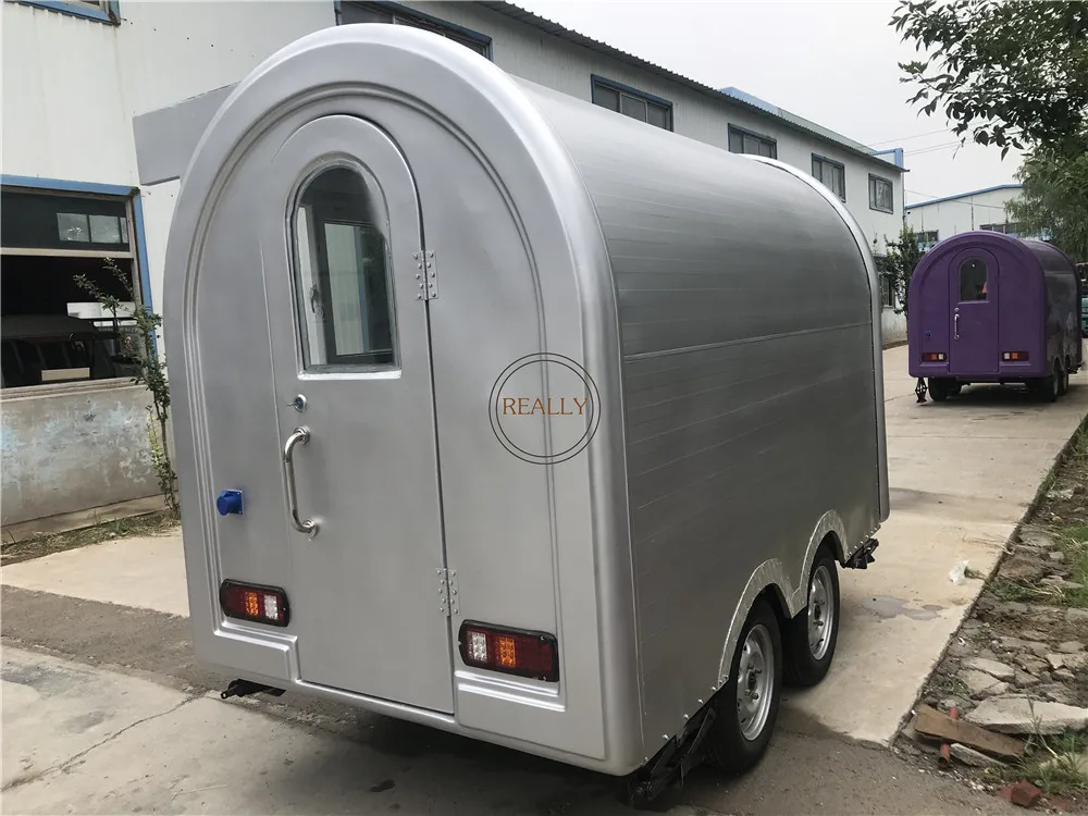 Fabricante de quiosco de comida callejera de 2,8 m de longitud, barbacoa, cocina móvil, carrito de comida rápida, comedor, coche, remolque de comida