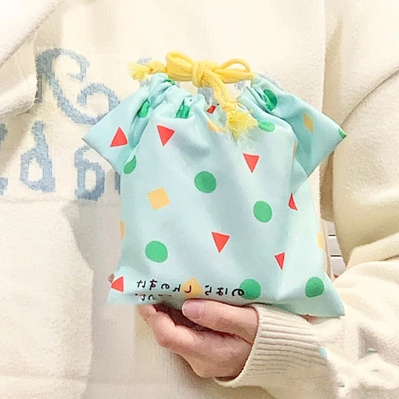 Crayon Shin Chan Storage Bag Anime Pajamas Shape Drawstring Bag Cartoon Portable Travel Sundries Storagebag Cute Bundle Pocket